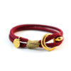 Vergoldetes zweifarbiges Armband mit Ösenverschluss