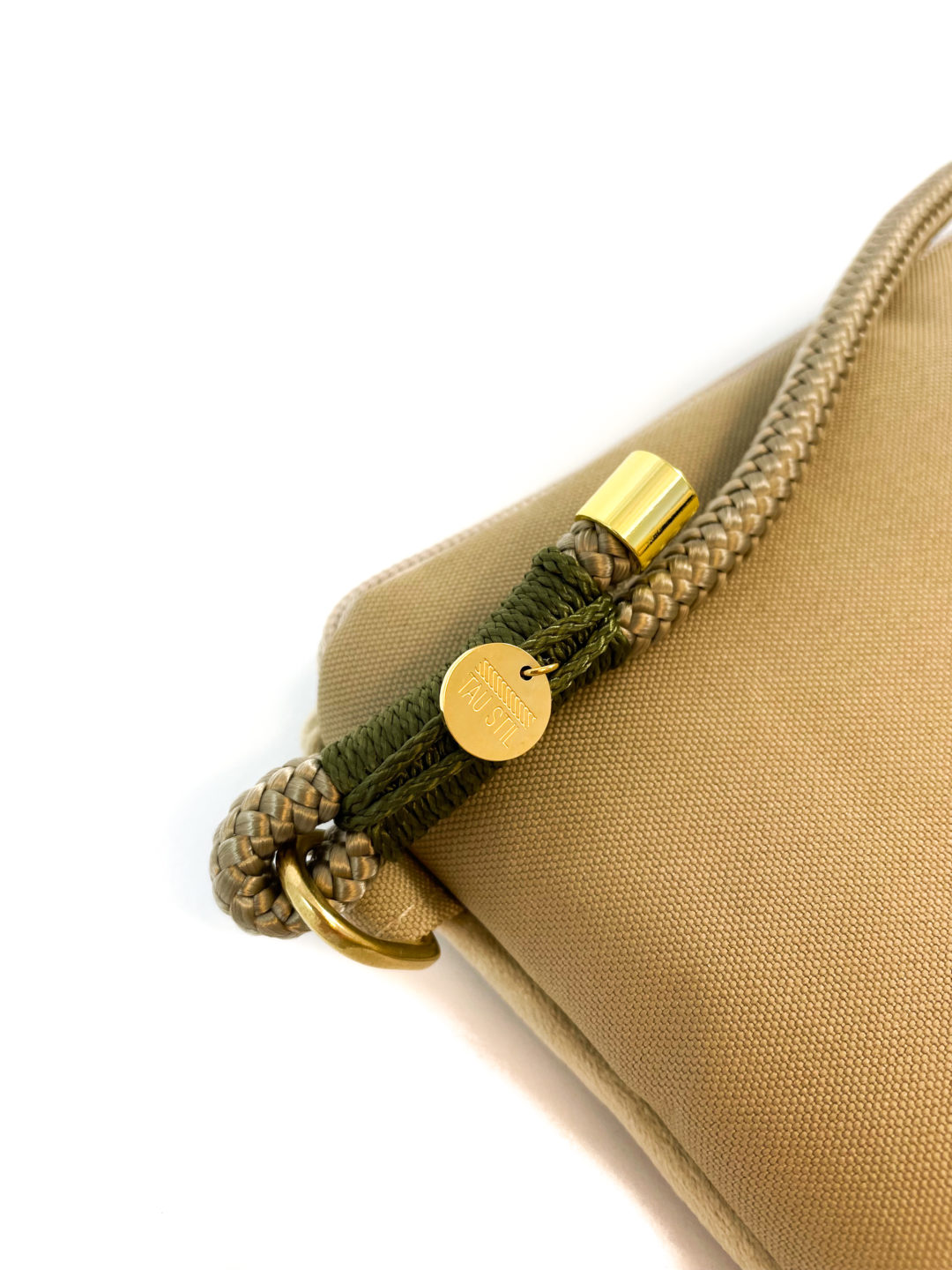 Tasche Taustil beige Tau Logo Detail