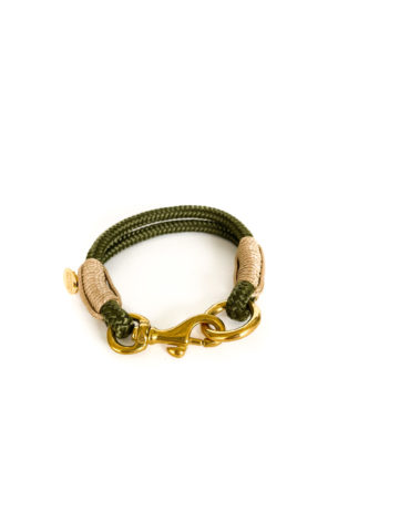 Halsband – oliv.sand – 6mm – Messing – HU: 21cm