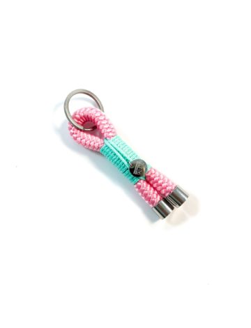 Schlüsselanhänger rosa.mint – 10mm – Edelstahl