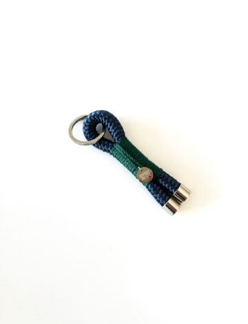 Schlüsselanhänger- nachtblau.tannengrün- 10mm – Edelstahl