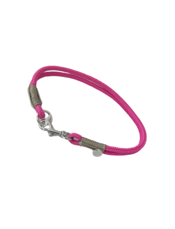 Halsband – beerenpink.taupe – 6mm – Chrom/Edelstahl- HU: 42cm