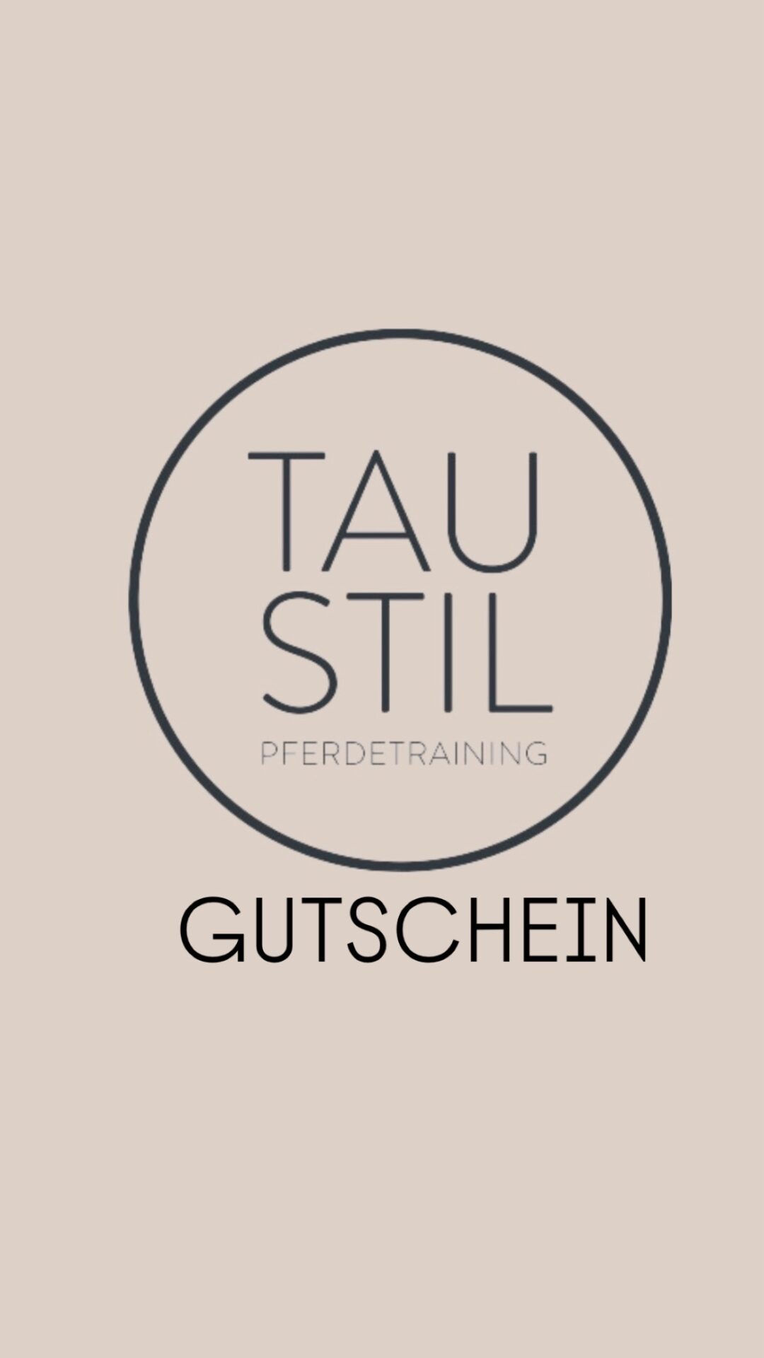 TAU STIL Pferdetraining Gutschein