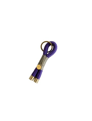 Schlüsselanhänger lavendel.taupe – 10mm – Gold