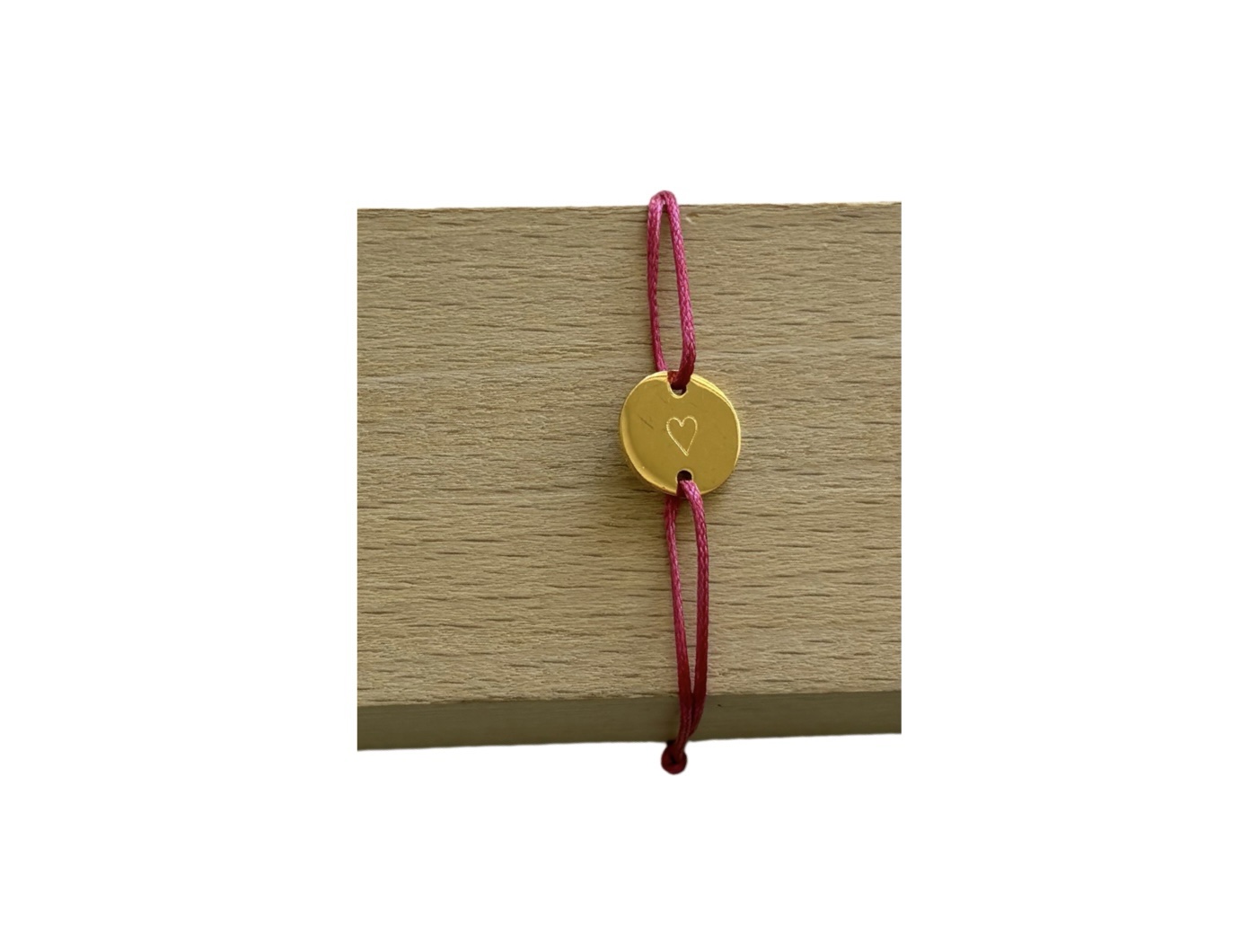 LiebesTau mit HerzGravur - pink