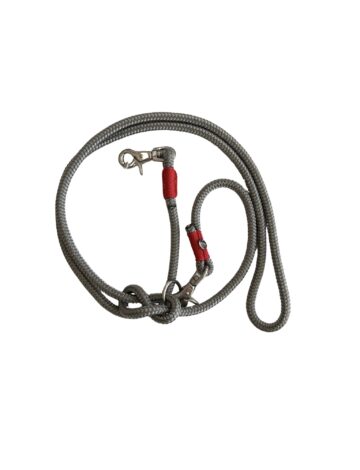 Einfach verstellbare Führleine – grau.cayenne – 10mm – Edelstahl